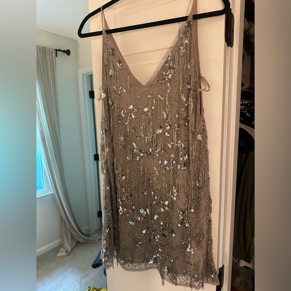 ASOS silver beaded dresss - only worn once! - Picture 2 of 5